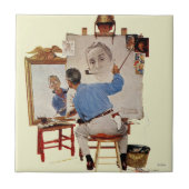 Triple Self-Portrait Fliese (Vorderseite)