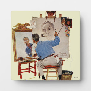 Triple Self-Portrait Fotoplatte