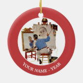 Triple Self-Portrait Keramik Ornament (Hinten)