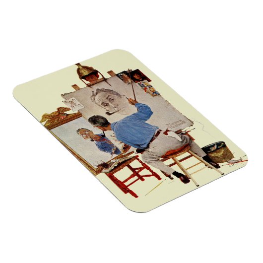 Triple Self-Portrait Magnet (Rechte Seite)