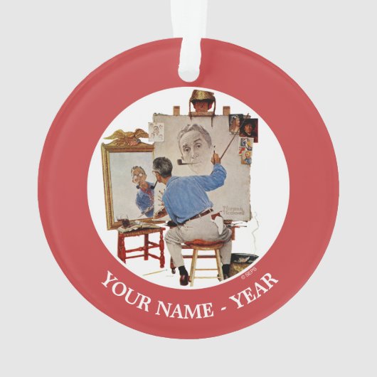 Triple Self-Portrait Ornament (Rückseite)