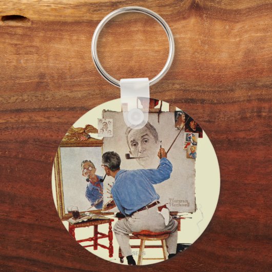 Triple Self-Portrait Schlüsselanhänger (Vorderseite)