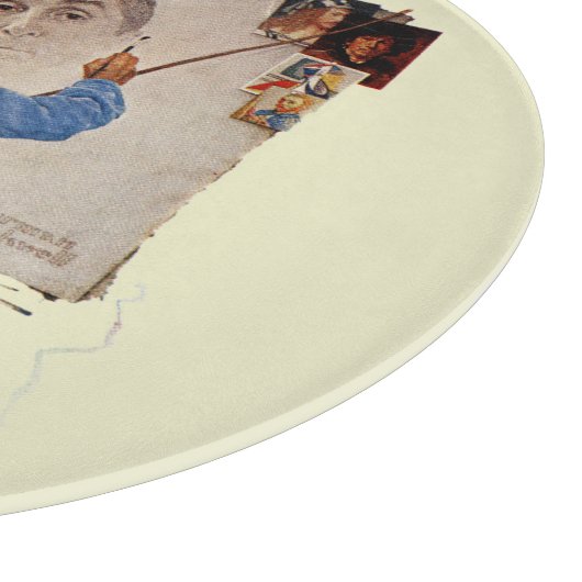 Triple Self-Portrait Schneidebrett (Ecke)