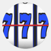 TRIPLE SIEBEN RUNDER AUFKLEBER (Vorderseite)