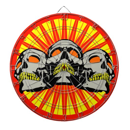 Triple Skulls Dartscheibe (vorne)