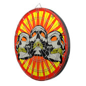 Triple Skulls Dartscheibe (Vorderseite rechts)