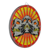 Triple Skulls Dartscheibe (Vorderseite Links)
