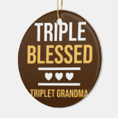 Triple Snock Triole Oma Grandkids Funny Keramik Ornament (Links)