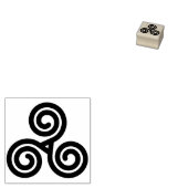 Triple Spiral Briefmarke Gummistempel (Stempel)