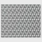 Triple Spiral Celtic triskele Symbol Pattern Geschenkpapier (Flach)