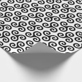 Triple Spiral Celtic triskele Symbol Pattern Geschenkpapier (Ecke)