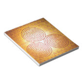 Triple Spiral Labyrinth Notizblock (angewinkelt)