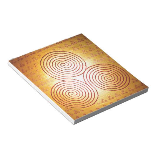 Triple Spiral Labyrinth Notizblock (angewinkelt)