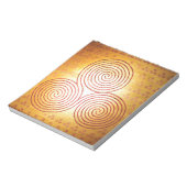 Triple Spiral Labyrinth Notizblock (Rotiert)