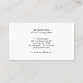 Triple Spiral oder Celtic Triskele Symbol Visitenkarte (Rückseite)