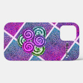 Triple Spiral (PinkishPurp) Case-Mate iPhone Hülle (Rückseite (Horizontal))