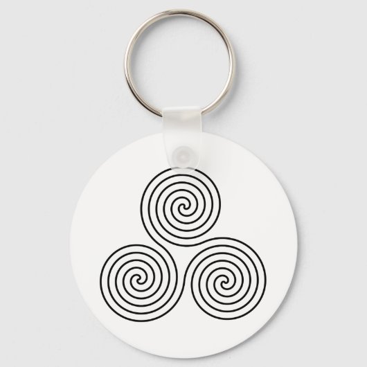 Triple Spiral Symbol Schlüsselanhänger (Vorderseite)