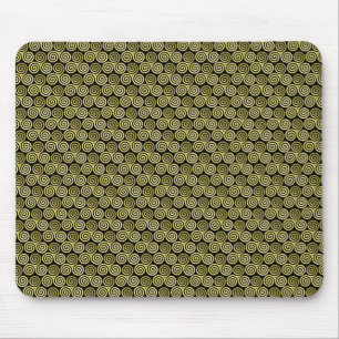 Triple Spiraltriskele Celtic Khaki Beige Mousepad