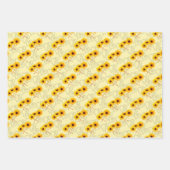 Triple Sunflower Fotografie Herzmuster Geschenkpapier Set (Vorderseite 3)