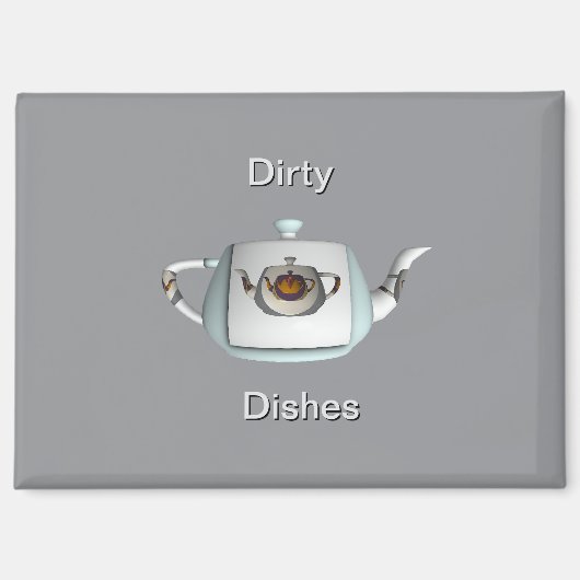 Triple Teapots Geschirrspülmaschine für Geschirr Magnet (Vorderseite)