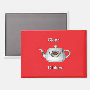 Triple Teapots Saubere Geschirr Geschirrspülmaschi Magnet