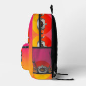Triple Teapots Teebeutel Pink Gelbe Funny Rucksack (Rechts)