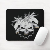 Triple Terror Skulls Mousepad (Mit Mouse)