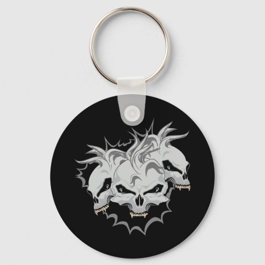 Triple Terror Skulls Schlüsselanhänger (Vorderseite)