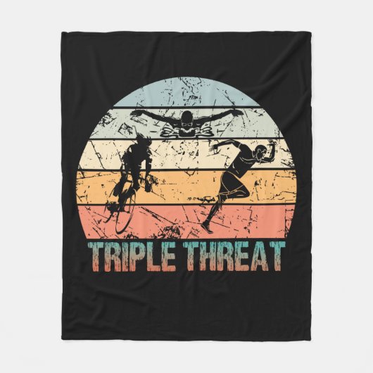 Triple Threat - Triathlet Fleecedecke (Vorderseite)