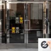 Triple Tiki Skulpturen Thunder_Cove Fensteraufkleber (Büro Tür)