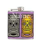 Triple Tiki Skulpturen Thunder_Cove Flachmann (Vorderseite)