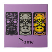 Triple Tiki Skulpturen Thunder_Cove Fliese (Vorderseite)