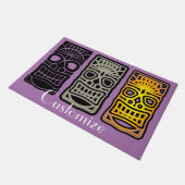 Triple Tiki Skulpturen Thunder_Cove Fußmatte (Schrägansicht)