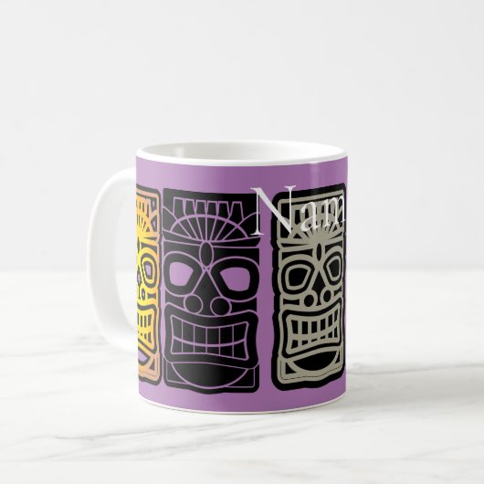 Triple Tiki Skulpturen Thunder_Cove Kaffeetasse (Vorderseite Links)
