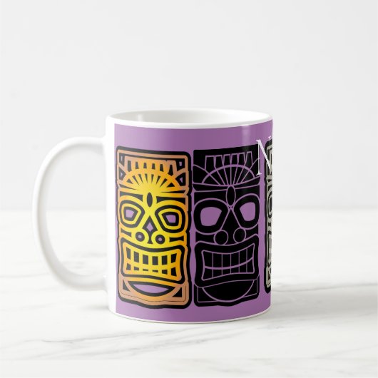 Triple Tiki Skulpturen Thunder_Cove Kaffeetasse (Links)