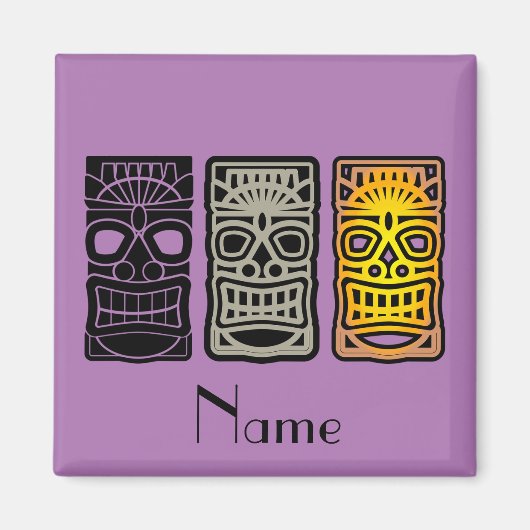 Triple Tiki Skulpturen Thunder_Cove Magnet (Vorne)
