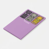 Triple Tiki Skulpturen Thunder_Cove Post-it Klebezettel (angewinkelt)