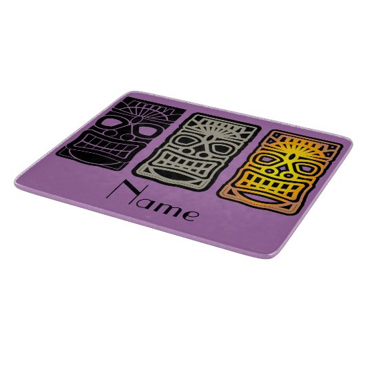 Triple Tiki Skulpturen Thunder_Cove Schneidebrett (Ecke)