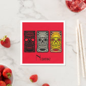 Triple Tiki Skulpturen Thunder_Cove Serviette (Beispiel)