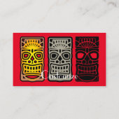 Triple Tiki Skulpturen Thunder_Cove Visitenkarte (Rückseite)