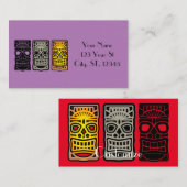 Triple Tiki Skulpturen Thunder_Cove Visitenkarte (Vorne/Hinten)