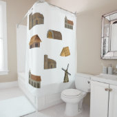 Triple Tree Anglo Saxon Gebäude Duschvorhang (Beispiel)