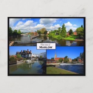 Triple View Postcard Marlow, Buckinghamshire Postkarte