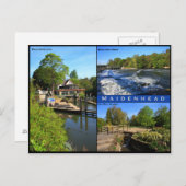 Triple View Postkarte von Maidenhead (Vorne/Hinten)