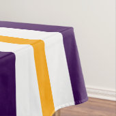 Triple White Nordic Snowflakes Tief Lila Streifen Tischdecke (Beispiel)