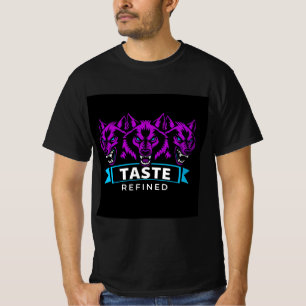 Triple Wolf Design Betonung der Stärke T-Shirt