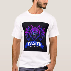 Triple Wolf Design Betonung der Stärke T-Shirt