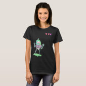 Triple X Skeleton Robot With Life Hearts T-Shirt (Vorne ganz)