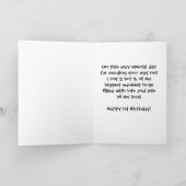 Triplet-Bären am 1. Geburtstag Karte (Innenseite)