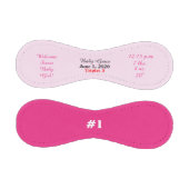 Triplet Girl Pink Birth Stats Baseball (Paneele)